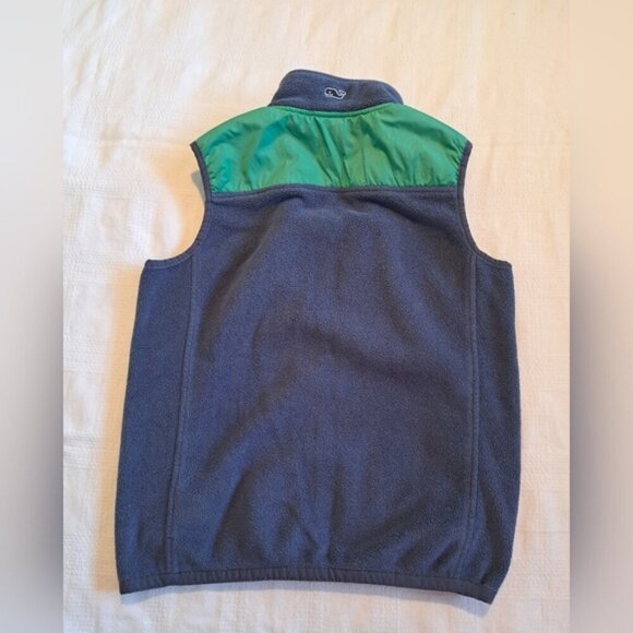Vineyard Vines boys Large 16-18 light blue fleece vest, well loved, GUC - Picture 3 of 6